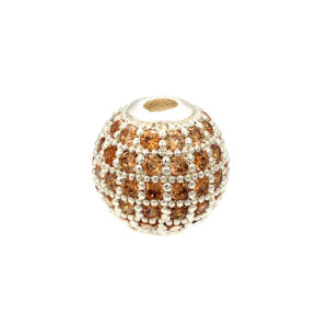 White gold champagne drill / 10mm