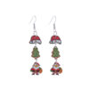 Wholesale Christmas Elk Snowflake Cute Long Drop Earrings