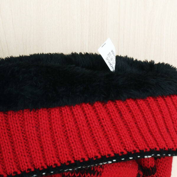 Wholesale Wool Ball Knitted Hat Leopard Plaid Autumn and Winter Warm Woolen Hat