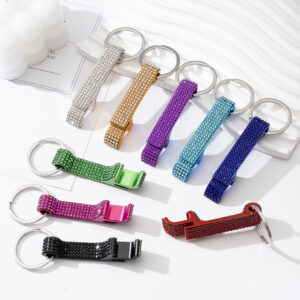 O1CN01HJh5BL2FWIlxxizgq__2217187058887-0-cib Wholesale Colorful Rhinestone Aluminum Alloy Beer Bottle Opener Keychain