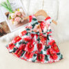 Wholesale Little Girl Cotton Chiffon Dress Baby Clothes