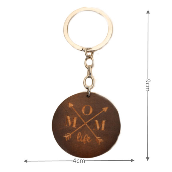 Wholesale Wooden MOM Mother's Day Creative Keychain