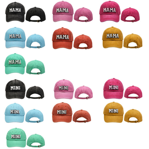 Wholesale Cotton Embroidered Letters MAMA MINI Parent-child Baseball Cap