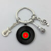 Wholesale Classic Style Vinyl Vintage Gramophone Record Dome Glass Keychain