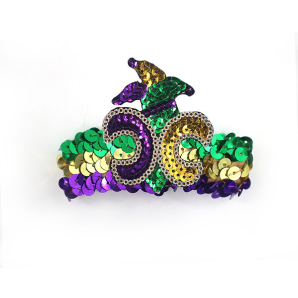 Wholesale Carnival Sequin Gold Purple Green Bracelet