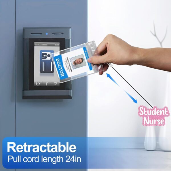 Wholesale Plastic Beaded Badges, Scroll Extendable Keychains