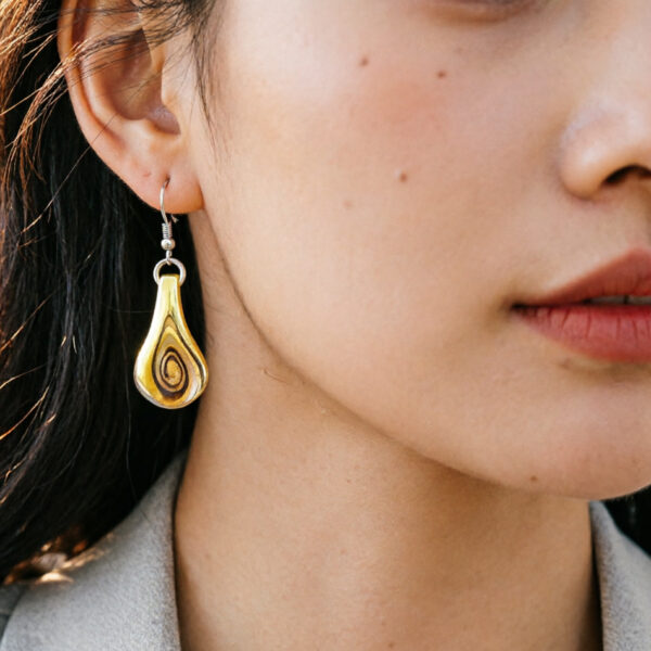 Wholesale Blue Orange Messy Silk Flat Water Drop Glass Ethnic Style Necklace