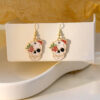O1CN01HTbuZn1onFkFBrPVJ_2059265269-0-cib Wholesale Halloween Rose Skull Funny Crow Butterfly Drop Earrings