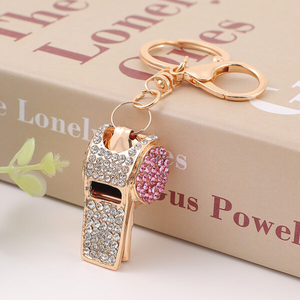 Wholesale Rhinestone Whistle Alloy Keychains