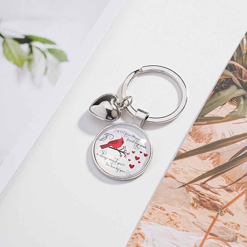 Wholesale Metal Cardinal Bird Keychain