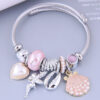 O1CN01HUNInK1NsIIlgDyXz__2209134591625-0-cib Wholesale Stainless Steel DIY Handmade Beaded Love Angel Shell Pearl Alloy Bracelet
