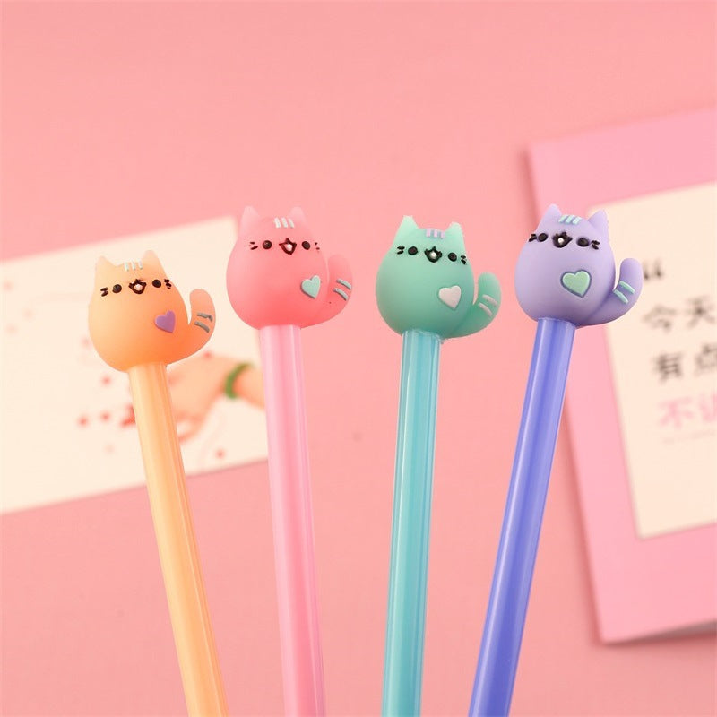 Wholesale Plastic Cartoon Cute Cat Gel Pen