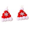 Wholesale Christmas Tree Christmas Hat Earrings Personalized Hand Braided Earrings