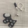 Wholesale Velvet Inlaid Diamond Cute Small Dog Keychains