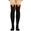 Wholesale Halloween Cartoon Devil Knee-high Striped Socks
