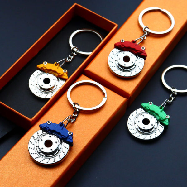 Wholesale Zinc Alloy Car Modified Brake Disc Key Chain