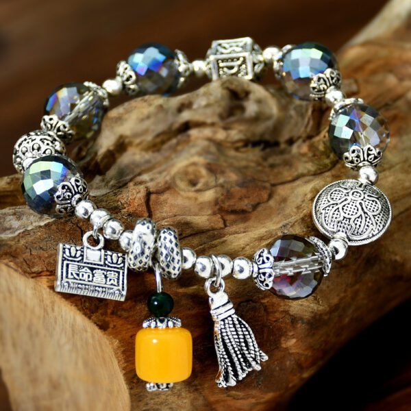 Wholesale Ethnic Style Colorful Crystal Beaded Bracelets