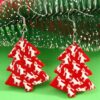 Wholesale Christmas Tree Fashion Printed Lantern Balloon Cookies Elk Acrylic Earrings Earrings Earrings