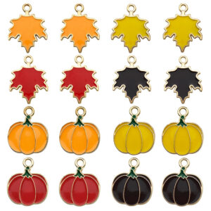 Mix 32 Thanksgiving Pumpkin Maple Leaves -8 Each 4-35.8 g-HK757 / Drip Easter Series