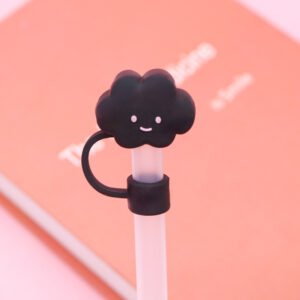 Large black white clouds 10mm / Bag without straw