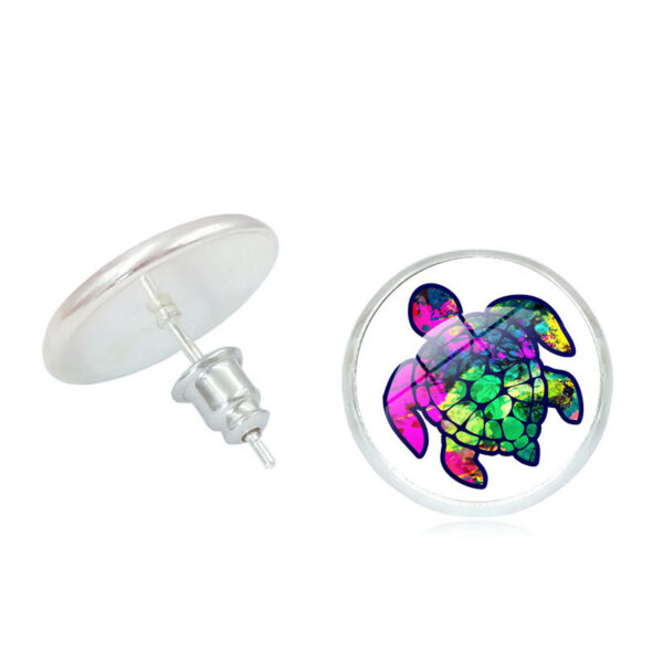Wholesale Color Sea Turtle Premium Sense Alloy Earrings