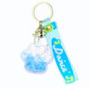 Wholesale Creative Acrylic Oil Bubble Bead Quicksand Cat Claw Creative Keychain