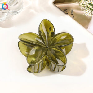 8cm plumeria-jelly forest green / Qiyue factory direct sales