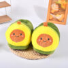 Wholesale Avocado Indoor Warmer Cotton Plush Slippers