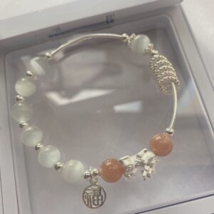 Cat's Eye + Orange Small Brave Brand Bracelet