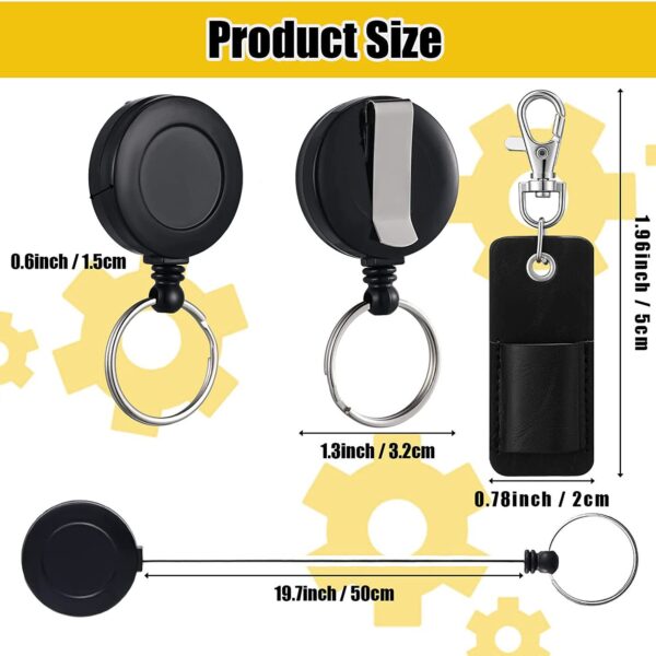 Wholesale Badge Reels ABS Pen Cover Retractable Keychains