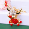 Wholesale Christmas Elk Cartoon Metal Keychain