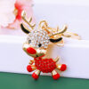 Wholesale Christmas Elk Cartoon Metal Keychain