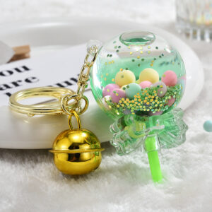 Green / Light gold buckle + lollipop + Bell A4-1
