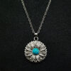 O1CN01HmzjPv1eqK8XYgrk8_2211101453922-0-cib Wholesale Vintage Boho Blue Turquoise Sunflower Necklace