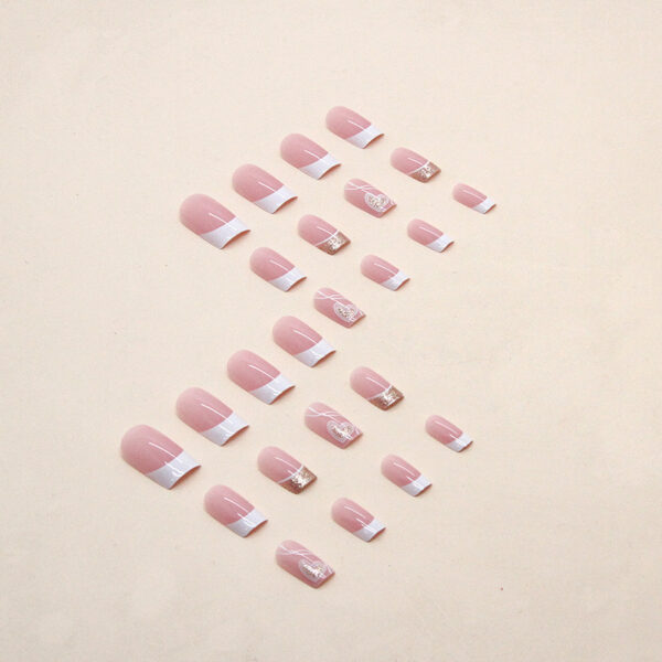 O1CN01Hn4MFk1qQvc9dt2ET_3917635491-0-cib Whoelsale Sparkling Pink Love Valentine's Day Plastic Wearing Nail Beauty
