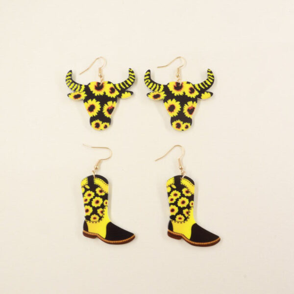 O1CN01HnW4701tTALK5p7l0__2207988525902-0-cib Wholesale Acrylic Matador Sunflower Earrings