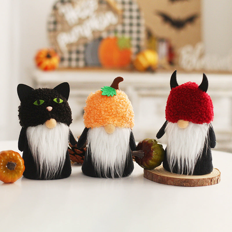 Wholesale Cute Style Ghost Pumpkin Faceless Old Man Doll Party Silk Cloth Decoration