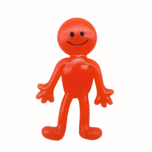 Orange smiley face expression villain