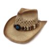 Wholesale Ethnic Style Hollowed Out Western Straw Woven Cowboy Hats