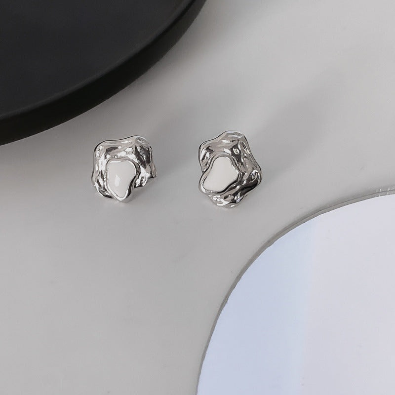 Wholesale Flowing Irregular 925 Sterling Sier Earrings