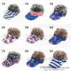 Wholesale United States Independence Day Stars Striped American Flag Wig Baseball Cotton Hat