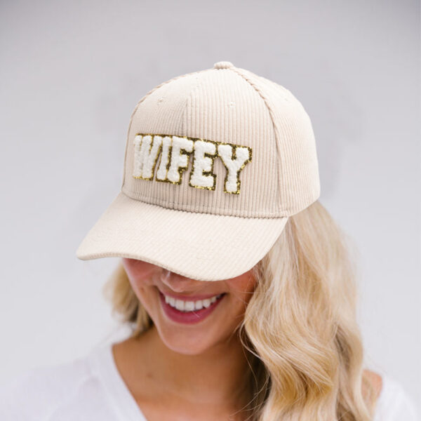 Wholesale Polyester WIFEY Letter Baseball Cap
