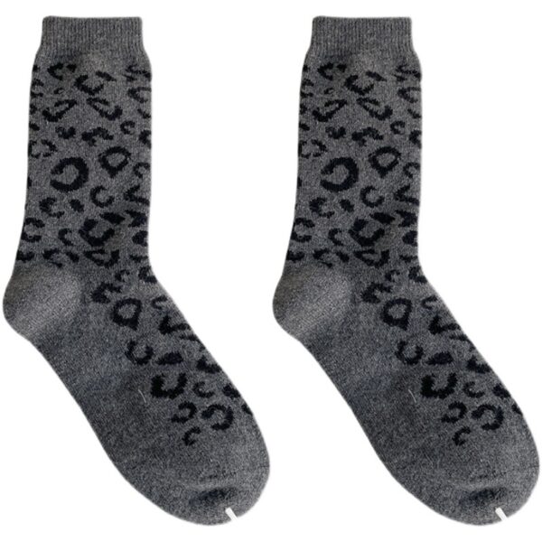 Wholesale Leopard Print Socks, Medium Tube Socks, Winter Warm Wool Socks