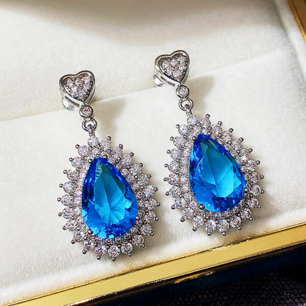 O1CN01Hu9UNo1jNXG3BhBiJ_3551054536-0-cib Wholesale Water Drop Blue Zircon Blue Gemstone Earrings