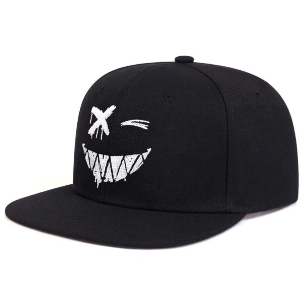 Wholesale Wide Brimmed Personalized Grinning Expression Cotton Baseball Caps