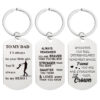 Wholesale Father's Day Mother's Day Teacher's Day Gift Lettering Metal Keychain