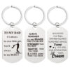 Wholesale Father's Day Mother's Day Teacher's Day Gift Lettering Metal Keychain