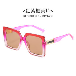 Red and purple framed tea slices