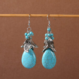 31-antique turquoise earrings