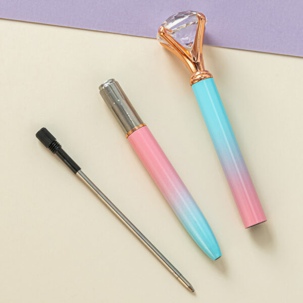 Wholesale Gradient Big Diamond Metal Ballpoint Pen